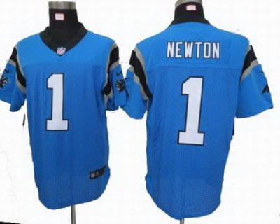 2012 NEW NFL Carolina Panthers 1 Cam Newton Blue Jerseys (Elite)