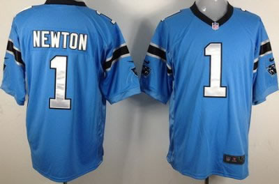 2012 NEW NFL Carolina Panthers 1 Cam Newton Blue Jerseys (Game)
