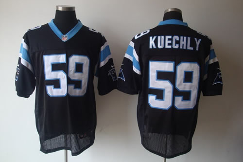 2012 NEW NFL Carolina Panthers 59 Kuechly Black Jerseys (Elite)