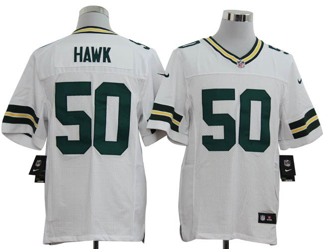 2012 NEW NFL Green Bay Packers 50 A.j. Hawk White Jerseys (elite)
