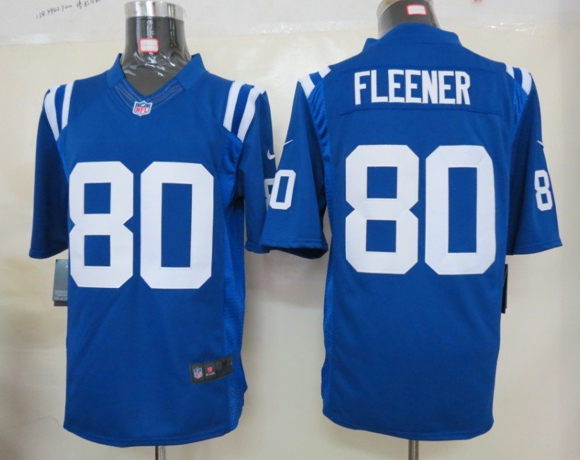 2012 NEW NFL Indianapolis Colts 80 Coby Fleener Blue Jerseys (Limited)