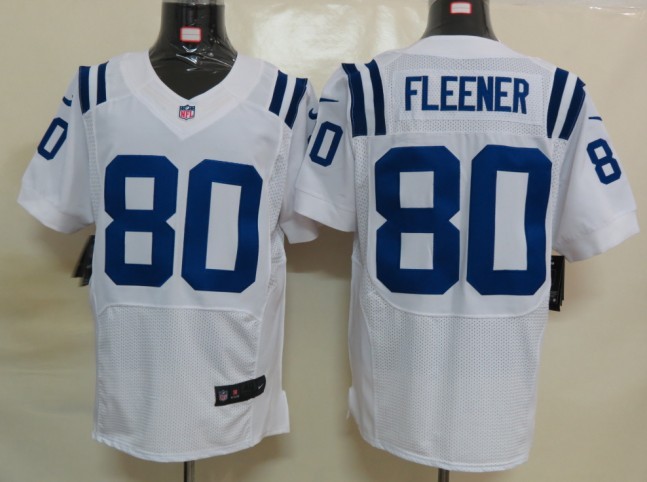2012 NEW NFL Indianapolis Colts 80 Coby Fleener White Jersey( Elite)