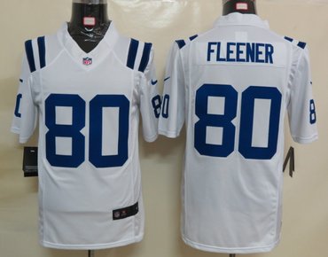 2012 NEW NFL Indianapolis Colts 80 Coby Fleener White Jerseys (Limited)