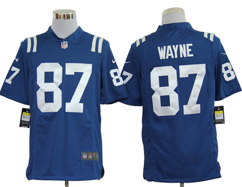 2012 NEW NFL Indianapolis Colts 87 Reggie Wayne Blue Jerseys (Game)