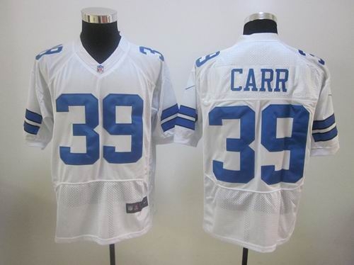 2012 dallas cowboys 39 brandon carr white elite