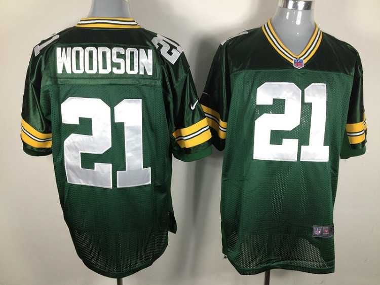 2012 green bay packers 21 charles woodson green (elite)