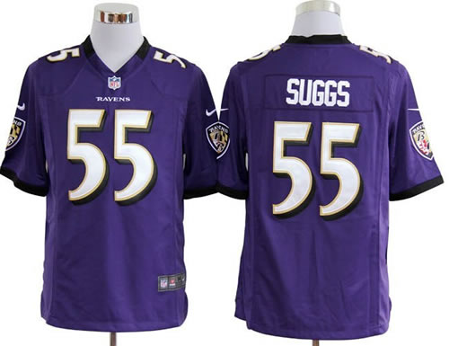 2012 nfl baltimore ravens 55 terrell suggs purple jerseys (game)