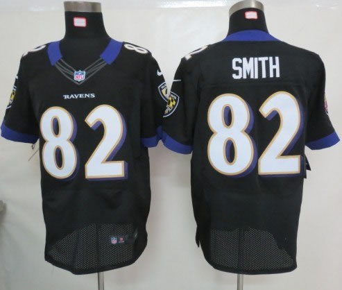 2012 NEW nfl baltimore ravens 82 smith black jerseys (elite)