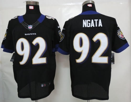 2012 NEW nfl baltimore ravens 92 haloti ngata black jerseys (elite)