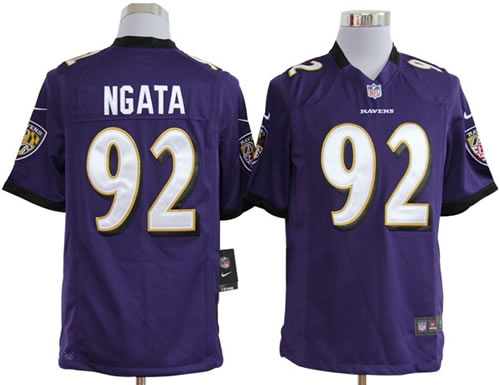2012 NEW nfl baltimore ravens 92 haloti ngata purple jerseys (game)
