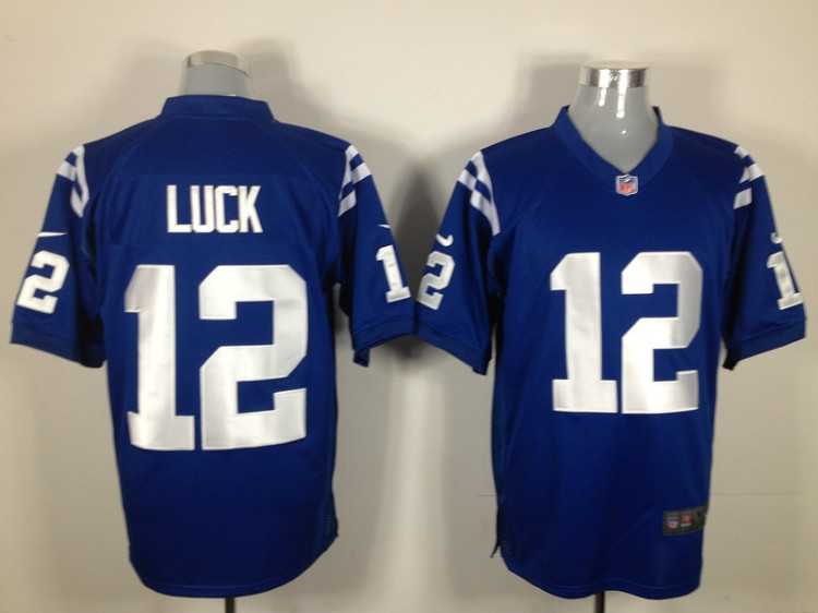 2012 nfl indianapolis colts 12 andrew luck blue jerseys (game)