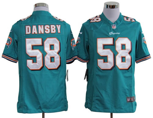2012 NEW nfl miami dolphins 58 karlos dansby green jerseys (game)
