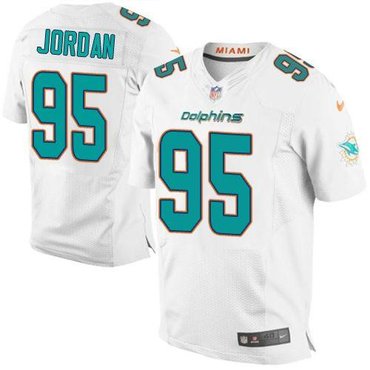 2013 NEW Miami Dolphins #95 Dion Jordan White NFL Elite Jersey