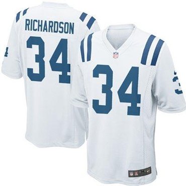 2013 NEW NFL Indianapolis Colts 34 Trent Richardson White Jerseys(Game)