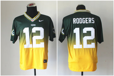 2013 NFL Nlike green bay packers #12 aaron rodgers Drift Fashion II Elite Jerseys
