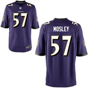 2014 NFL Draft Baltimore Ravens #57 C. J. Mosley Purple Game Jersey