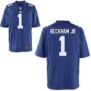 2014 NFL Draft New York Giants #1 Odell Beckham Jr. Royal Blue Game Jersey