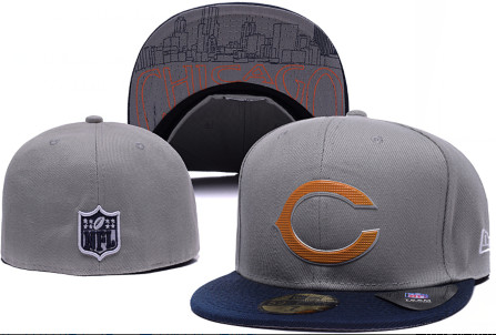 2015 NFL Bears gray fitted hat