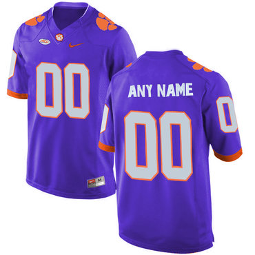 2016 Men's Clemson Tigers Customized College Football Limited Jersey - Purple