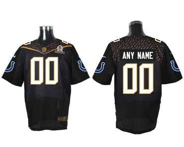 Nike NFL Indianapolis Colts 2016 PRO BOWL Black Men's Stitched Elite Customized Jersey