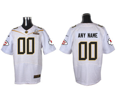 Nike NFL Kansas City Chiefs 2016 PRO BOWL White Men's Stitched Elite Customized Jersey