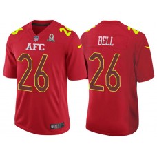 2017 Pro Bowl AFC Le'Veon Bell Red Game Jersey