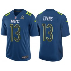 2017 Pro Bowl NFC Mike Evans Blue Game Jersey
