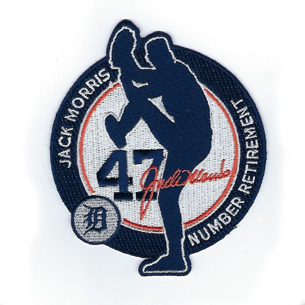2018 Detroit Tigers Jack Morris Jersey Retirement Patch