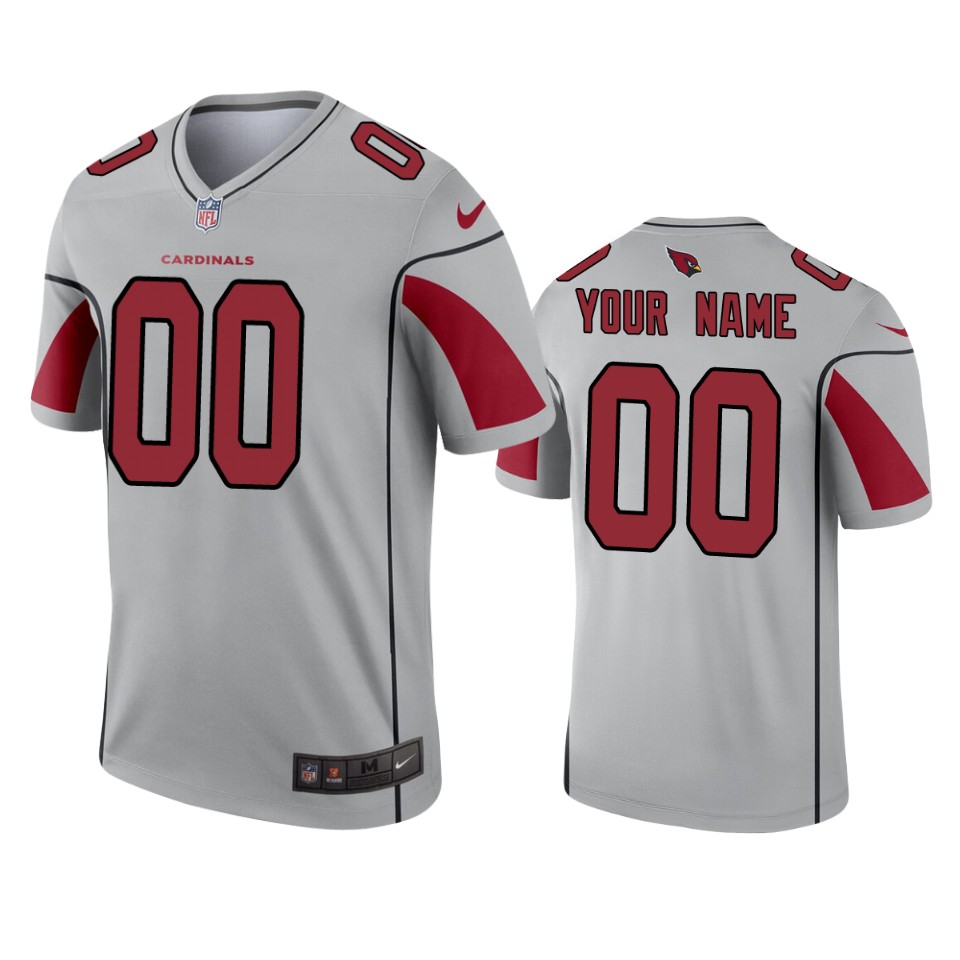2019 Cardinals Custom Inverted Legend Silver Jersey