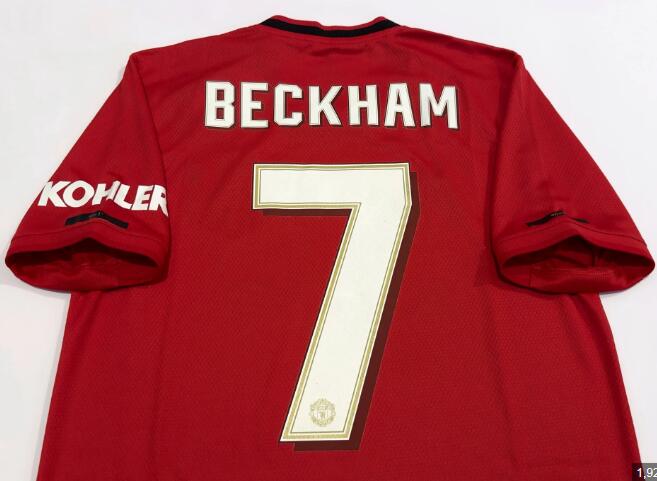 201920 Man Utd #7 BECKHAM Home Jersey