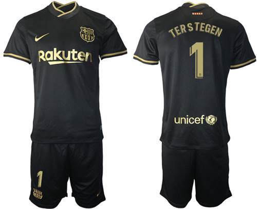 2020-21 Barcelona 1 TERS TEGEN Away Soccer Jersey