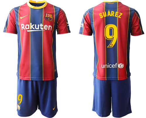 2020-21 Barcelona 9 SUAREZ Home Soccer Jersey
