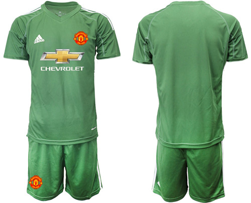 2020-21 Manchester United Army Green Goalkeeper Soccer Jersey