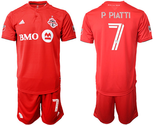 2020-21 Toronto FC 7 P. PIATTI Home Soccer Jersey