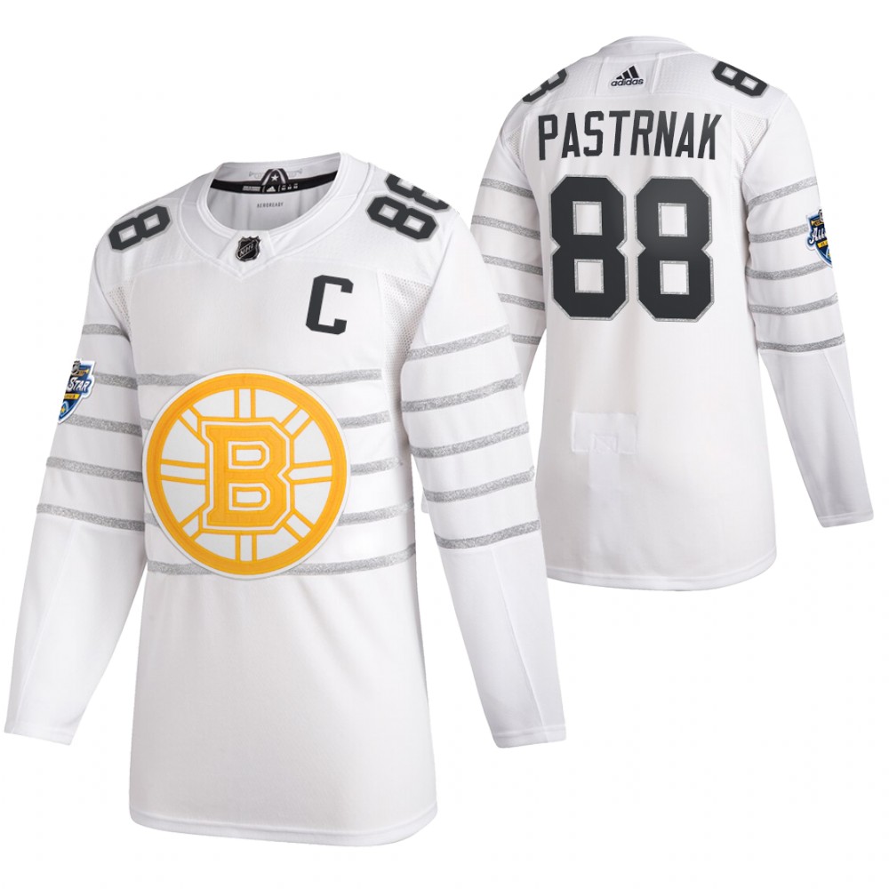 2020 NHL All-Star Game Boston Bruins David Pastrnak White Authentic Men's Jersey Stitched