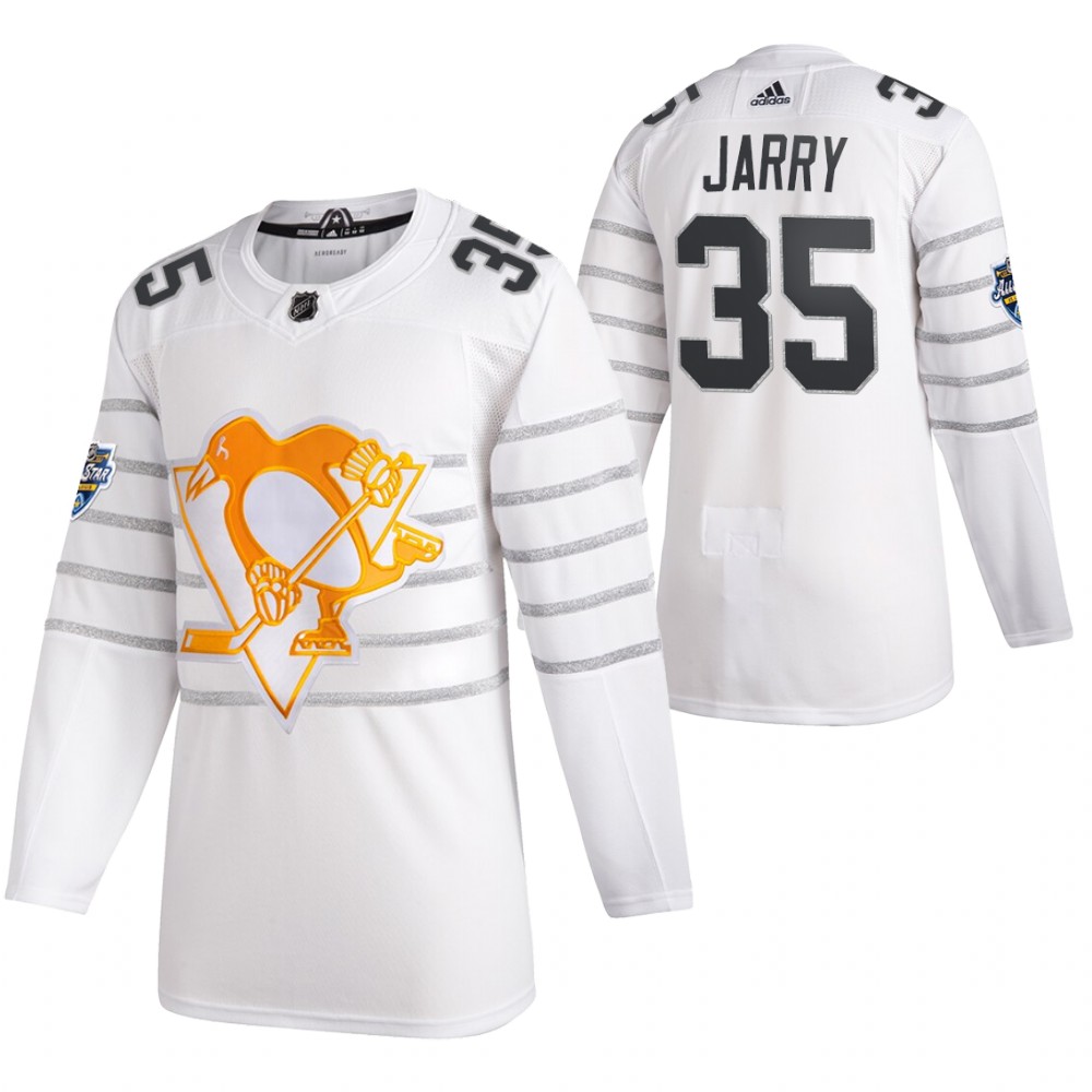 2020 NHL All-Star Game Pittsburgh Penguins Tristan Jarry White Authentic Men's Jersey