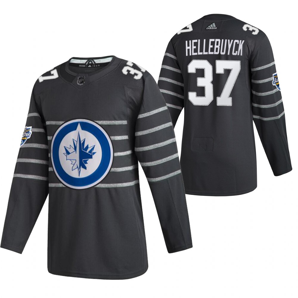 2020 NHL All-Star Game Winnipeg Jets Connor Hellebuyck Gray Authentic Men's Jersey