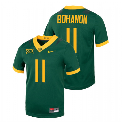 2021-22 Baylor Bears Gerry Bohanon College Football Green Jersey Replica