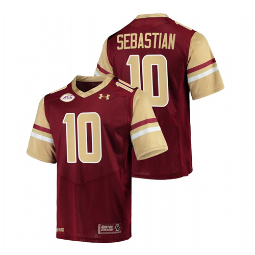 2021-22 Boston College Eagles Brandon Sebastian College Football Maroon Jersey