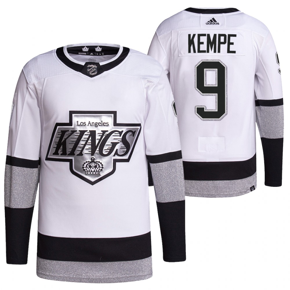 2021-22 Los Angeles Kings Adrian Kempe White Primegreen Authentic Pro Alternate Jersey