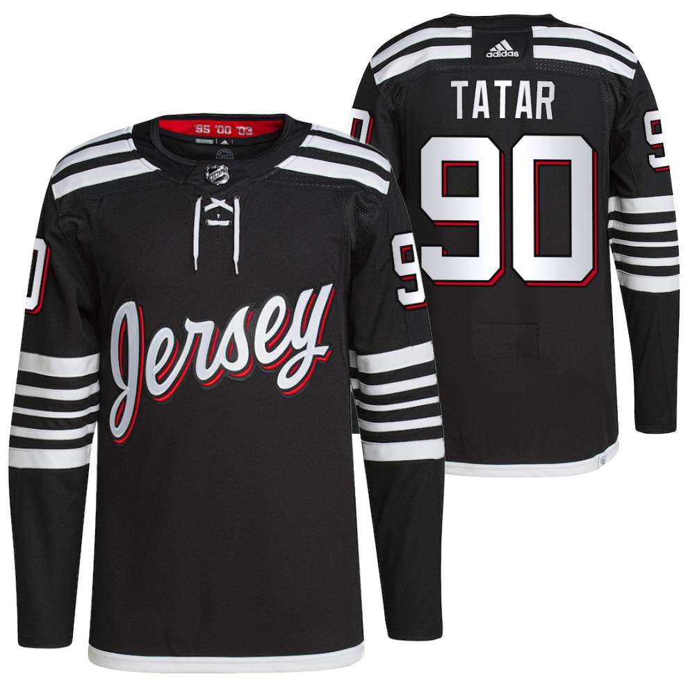 2021-22 New Jersey Devils Tomas Tatar Black Alternate Primegreen Authentic Pro Jersey