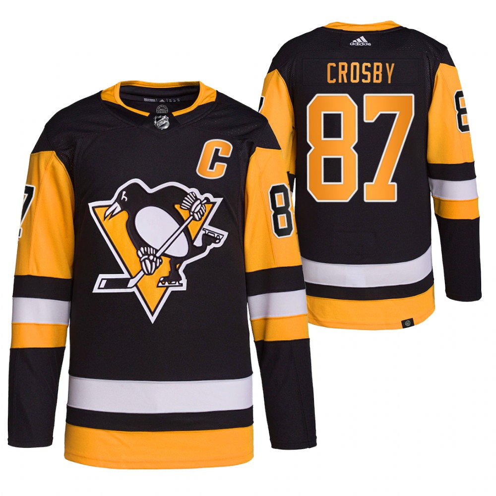 2021-22 Opening Night Pittsburgh Penguins Sidney Crosby Black Authentic Primegreen Jersey