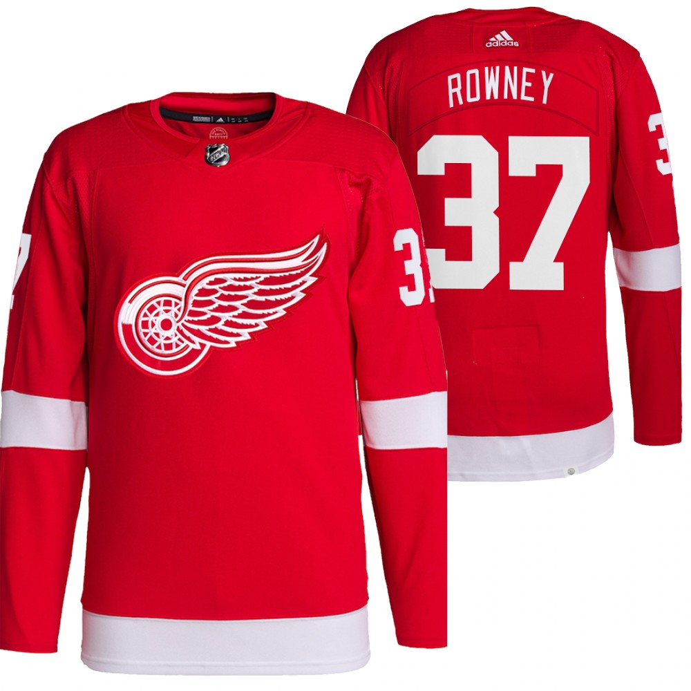 2021-22 Pro Authentic Detroit Red Wings Carter Rowney Red Home Jersey