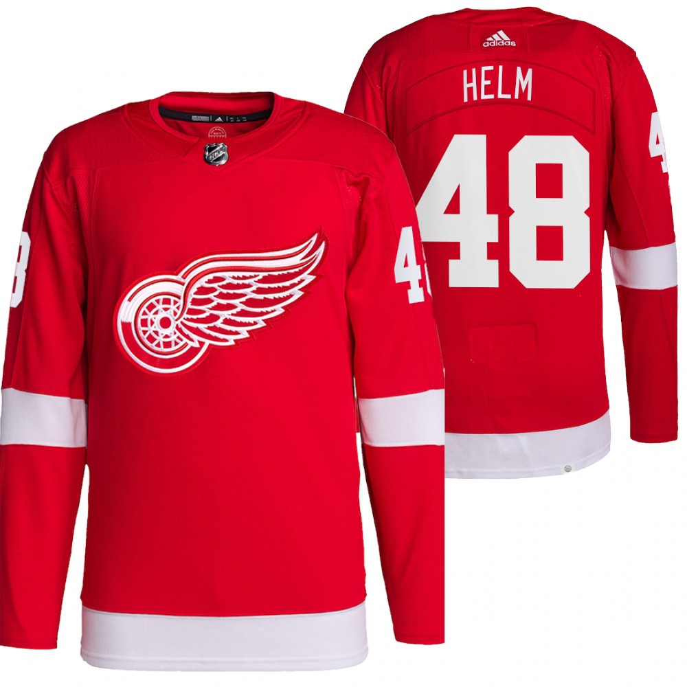2021-22 Pro Authentic Detroit Red Wings Givani Smith Red Home Jersey