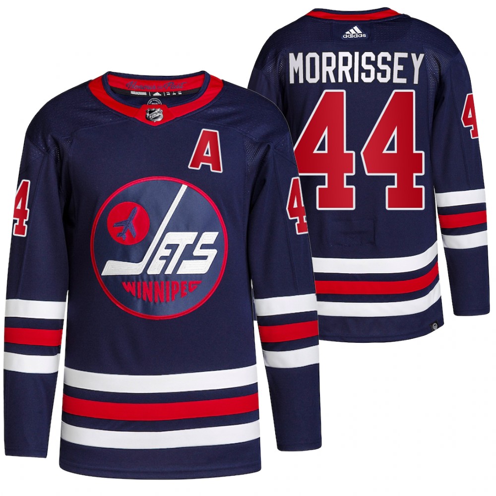2021-22 Winnipeg Jets Josh Morrissey Navy Alternate Primegreen Authentic Pro Jersey