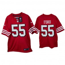 2021 San Francisco 49ers #55 Dee Ford Scarlet Game Throwback Jersey Jersey