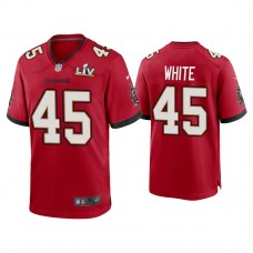 2021 Tampa Bay Buccaneers #45 Devin White Red Super Bowl LIV Red Game Jersey