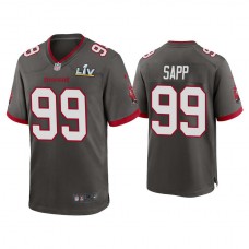2021 Tampa Bay Buccaneers #99 Warren Sapp Pewter Super Bowl LIV Pewter Game Jersey