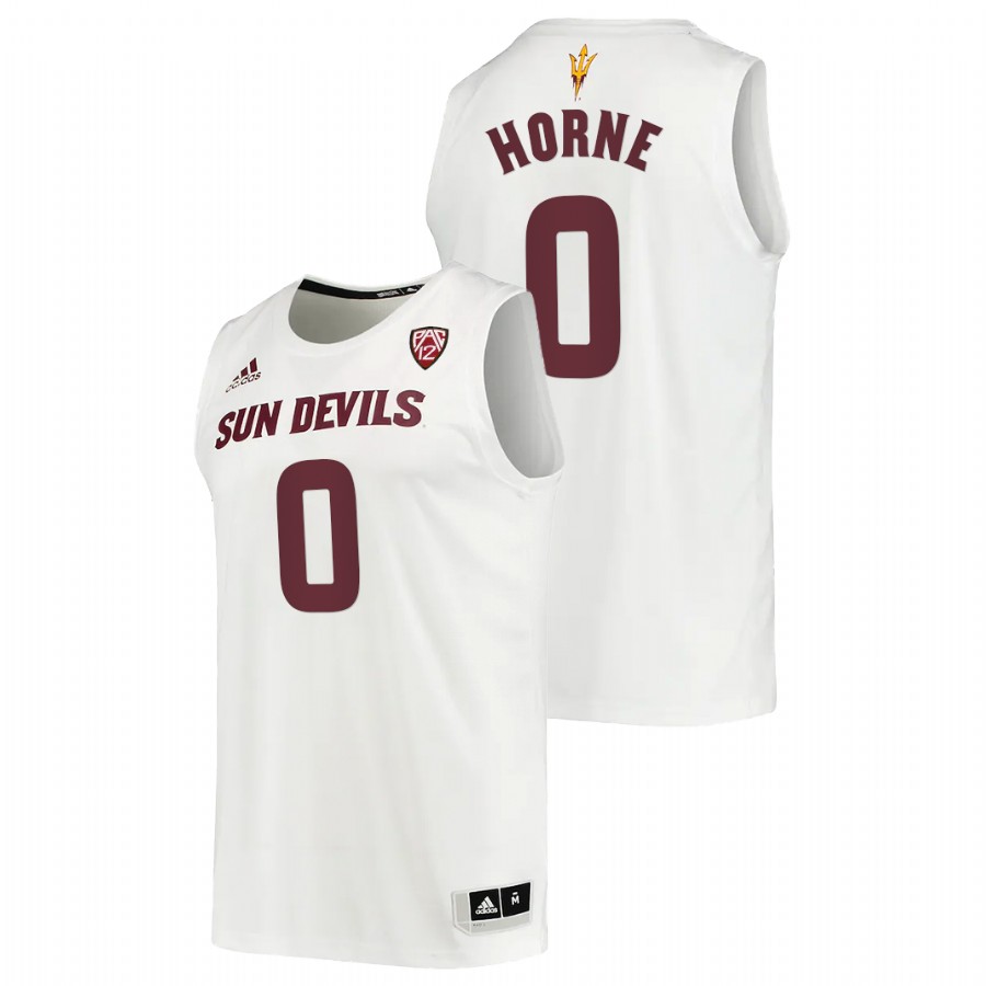2022-23 Arizona State Sun Devils DJ Horne College Basketball White Jersey Men