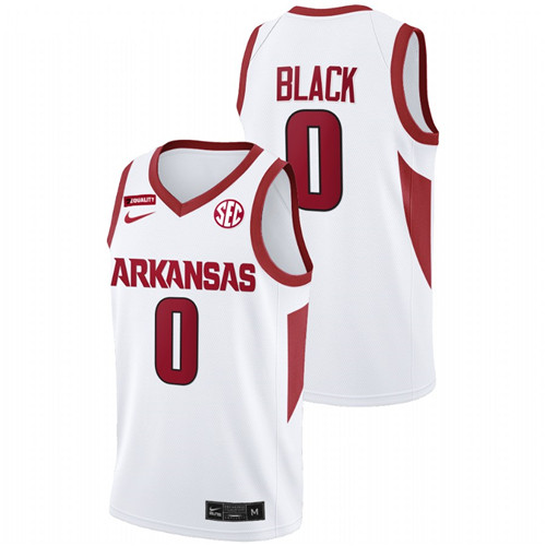 2022-23 Arkansas Razorbacks Nick Smith College Basketball White Jersey Men